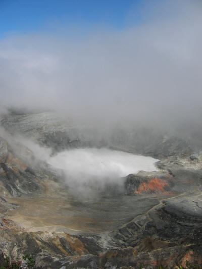 Krater 1 van Poas Vulkaan